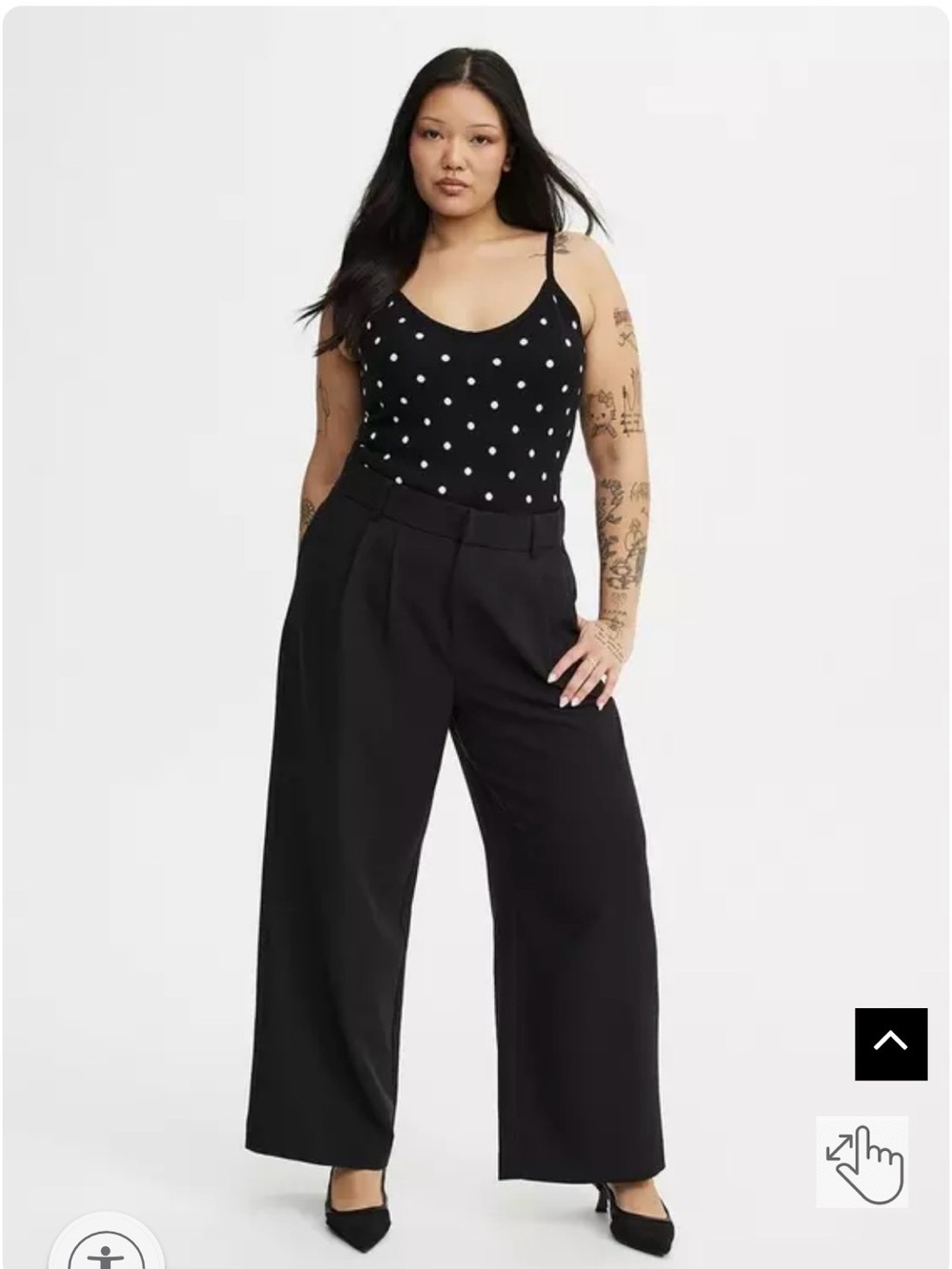 Tailored Twill High-Rise Wide Leg Pant Torrid 12R